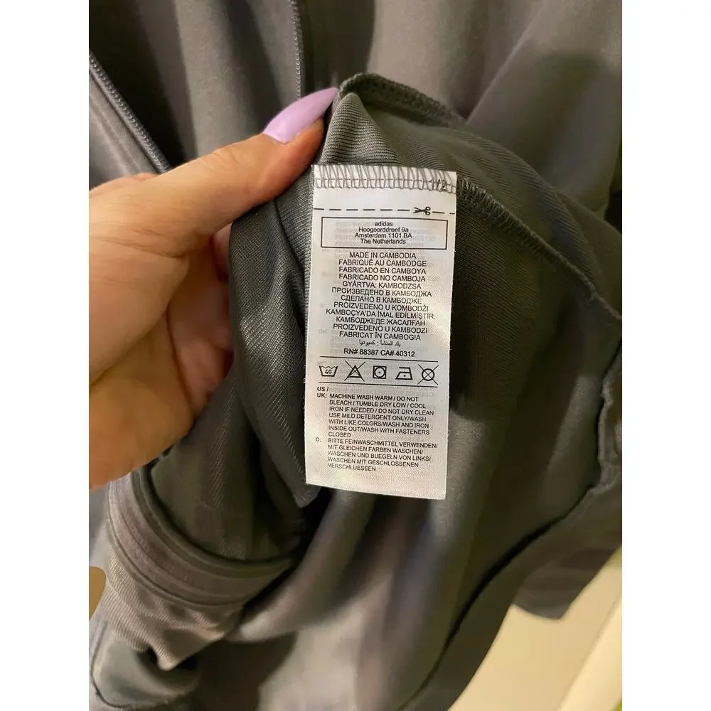 Adidas 2 Piece Set Jacket and Pants Gray